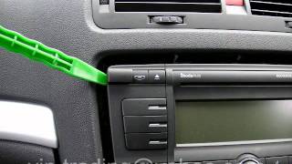 Removal Radio Stereo Skoda Volkswagen Seat Removing How Remove Octavia Fabia Golf Passat Bora [upl. by Stanislaus]