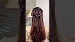 hair style girl open hair for wedding weddinghairstyle openhairstyle trending viralshort [upl. by Nadabas]