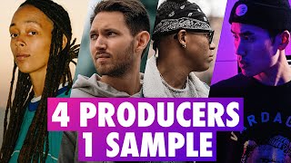 4 PRODUCERS FLIP THE SAME SAMPLE ft Tilden Parc Hallman Sarah the llstrumentalist [upl. by Neelyam26]