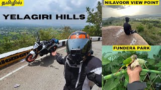 Bangalore to Yelagiri Solo Ride  Duke 200  Fundera park  Nilavoor view point  Tamil [upl. by Rapsag330]