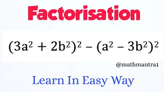 Factorisation of Algebraic Expressions Class 8 [upl. by Alah]