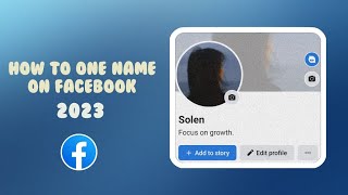 How to one name on Facebook 2023  Tutorial  Old or new account onename [upl. by Anetsirk]