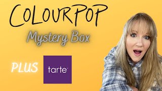 COLOURPOP MYSTERY BOX PLUS TARTE HAUL UNBOXING [upl. by Nussbaum942]