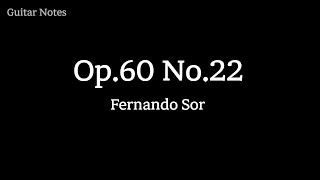 Fernando Sor Opus 60 no 22 [upl. by Ecal84]