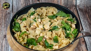 Unwiderstehlich cremige PASTA mit Lachs  EINFACH und LECKER [upl. by Corney]