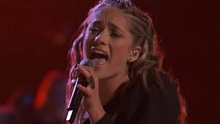 brynn cartelli  unstoppable by sia  the voice live playoffs [upl. by Nolak]