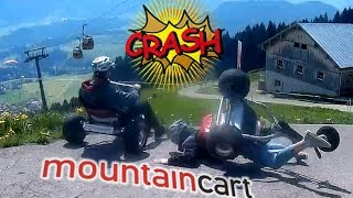 Mountaincart in Oberstdorf Germany  Crash inclusive [upl. by Aytida]