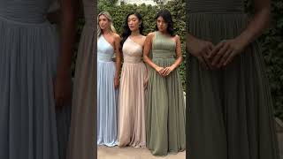 Isadore ❤️ Which is your fave Sky blue Champagne Sage bridesmaiddress wedding bridesmaids [upl. by Ashling184]