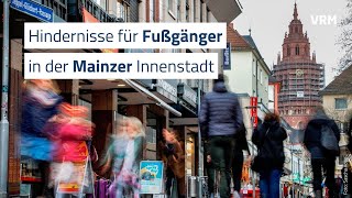 Hindernisse für Fußgänger in der Mainzer Innenstadt [upl. by Holms]