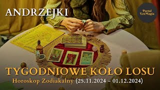 Tygodniowe Koło Losu 25112024  01122024 kartadnia horoskop [upl. by Nnyla928]