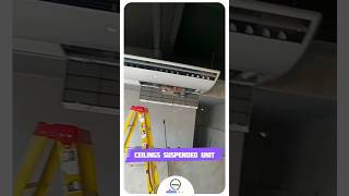 CEILING SUSPENDED AIR CONDITIONER INSTALLATION airconditioner installation inverter inverterac [upl. by Naiva842]