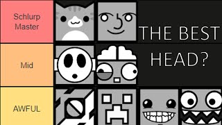 Ranking How Good GD Icons are at giving head Tier List  Geometry Dash [upl. by Heyra]