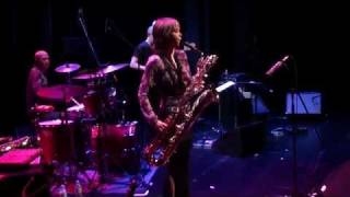 Céline Bonacina Baritone Sax from Bach to BeBop Classical to Jazz Trio live in Germany 2011 [upl. by Ayenat]