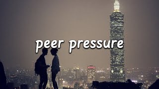 James Bay  Peer Pressure Lyrics ft Julia Michaels [upl. by Undine]