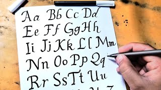 how to write Lucida calligraphy A to Z  Italic calligraphy  Lucida handwriting [upl. by Aissatsana]