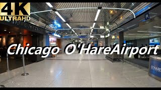 Chicago OHare International Airport ORD Walkthrough Inside [upl. by Yenaled665]