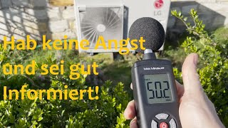 Wärmepumpe Lautstärke in der Praxis gemessen LG Therma V verschiedene Leistungsmodi Maßnahmen [upl. by Akiemat529]