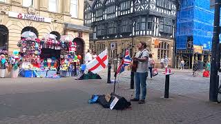 Liam Cromby Busking Tour Chester  Young Heart We are the ocean [upl. by Lincoln]