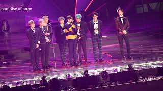 190115 SMA 서가대 BTS 방탄소년단 대상ENDING1 제이홉 직캠 JHOPE FOCUS FANCAM 4K [upl. by Nich627]