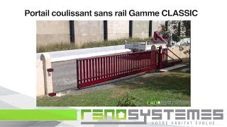 Portail coulissant sans rail  RENOSYSTEMES  Urrugne 64 [upl. by Dyke]