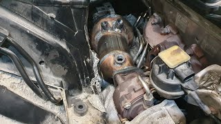 Shot 2  jak wymontować DPF w A4 B8 20 TDI  How to Replace DPF A4 B8 [upl. by Richie]