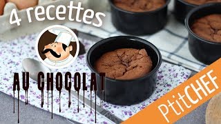 Top 4 de nos recettes au chocolat  Ptitchef [upl. by Ruddie]