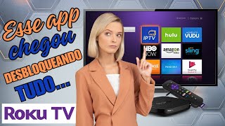 🔶️ Iptv play o melhor aplicativo para roku tv Samsung e lg chegou desbloqueando tudo [upl. by Casilde]