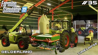 CLAAS TRACTORS WORKING IN THE FIELDS  Animals on Gelderland  Farming Simulator 22  Episode 35 [upl. by Leora]