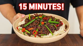 MONGOLIAN GROUND BEEF In 15 Minutes [upl. by Naegem140]