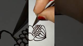 National flowers 🌹tutorial shortvideo trending shortsviral short mehndi [upl. by Oatis47]