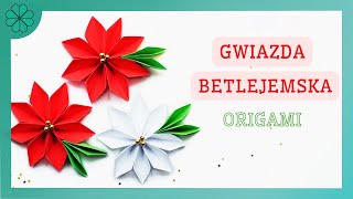 Jak zrobić Gwiazda betlejemska origami  DIY Tutorial [upl. by Dorweiler]