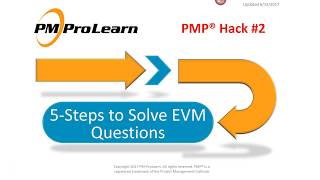 PMP® Hack 2 5 Steps to Solve EVM Questions [upl. by Nimaynib]