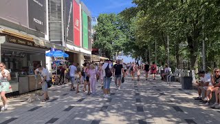 🇵🇱 Kołobrzeg Kolberg Polska Pier shopping promenade Deptak handlowy przy Molo 4K [upl. by Adlih478]