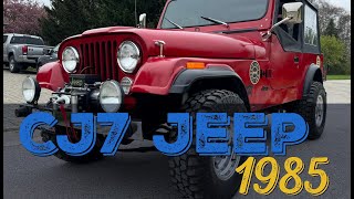 CJ7 Jeep 1985 One of My BEST Finished Projects [upl. by Yerggoeg]