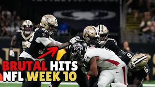 NFL Week 10’s Hardest Hits  Brutal Tackles amp BigTime Collisions [upl. by Kim]