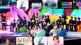 Idols reaction to bts 방탄소년단amp Jungkook win 6 awards collection VCR Full Ver at MMA 2023 [upl. by Jarrod]