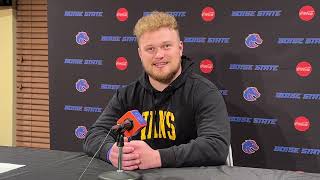 Boise State defensive tackle Michael Callahan ahead of LA Bowl matchup with UCLA [upl. by Oruntha186]