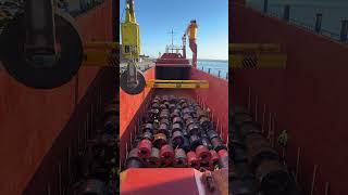 Steel coils loading bosun arucas sailors [upl. by Gayn]