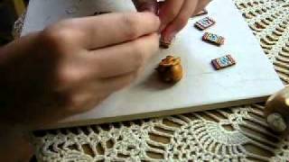 Part II Making Embossed Polymer Earrings [upl. by Harhay696]