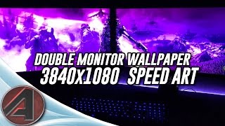 Double monitor Wallpaper 3840x1080  Speed art [upl. by Maryanna]