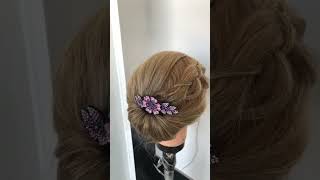 Wedding hairstyles long hair  bun hairstyles  Juda hairstyle  updo hairstyle weddinghairstyles [upl. by Behl54]