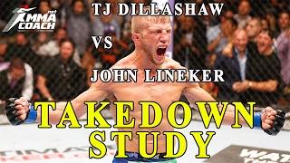 TJ Dillashaw VS John Lineker  takedown study double leg takedown [upl. by Gilbart282]