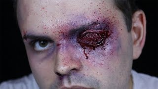 GOUGED OUT EYE  30 Minute FX Makeup [upl. by Selim]