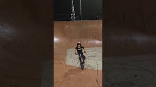 Huge air shorts bmx ride fun skatepark tricks viral bike send competition [upl. by Atinnod]