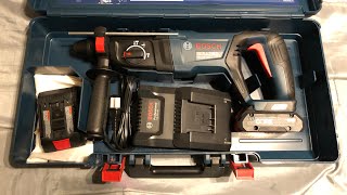 Descubriendo Bosch bulldog 1” Rotary Hammer kit de 18V [upl. by Delanos]