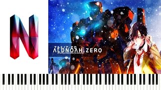 Aldnoah Zero ED2  aLIEz Piano Cover  Synthesia [upl. by Nodgnal]