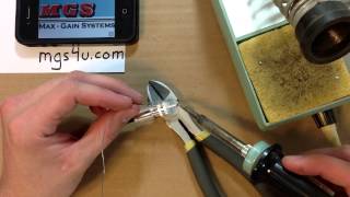 Pl259 Solder On Installation Guide for RG8X Coaxial Cable Full HD [upl. by Bald]