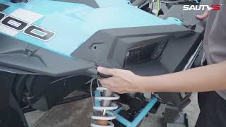 SAUTVS Installation of Front Fascia Grilles for Polaris RZR XP 1000 20192023 [upl. by Erual]