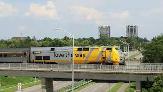 Via Rail Train 645 crossing Heron road [upl. by Victorine]