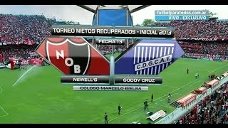 Fútbol en vivo Newells  Godoy Cruz Fecha 13 Torneo Inicial 2013 Fútbol Para Todos [upl. by Sadye811]